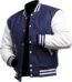Varsity wool leather jacket 1