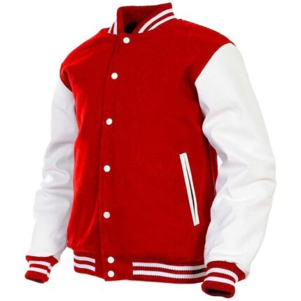 Varsity wool leather jacket 3