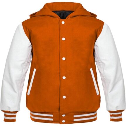 Varsity wool leather jacket 7